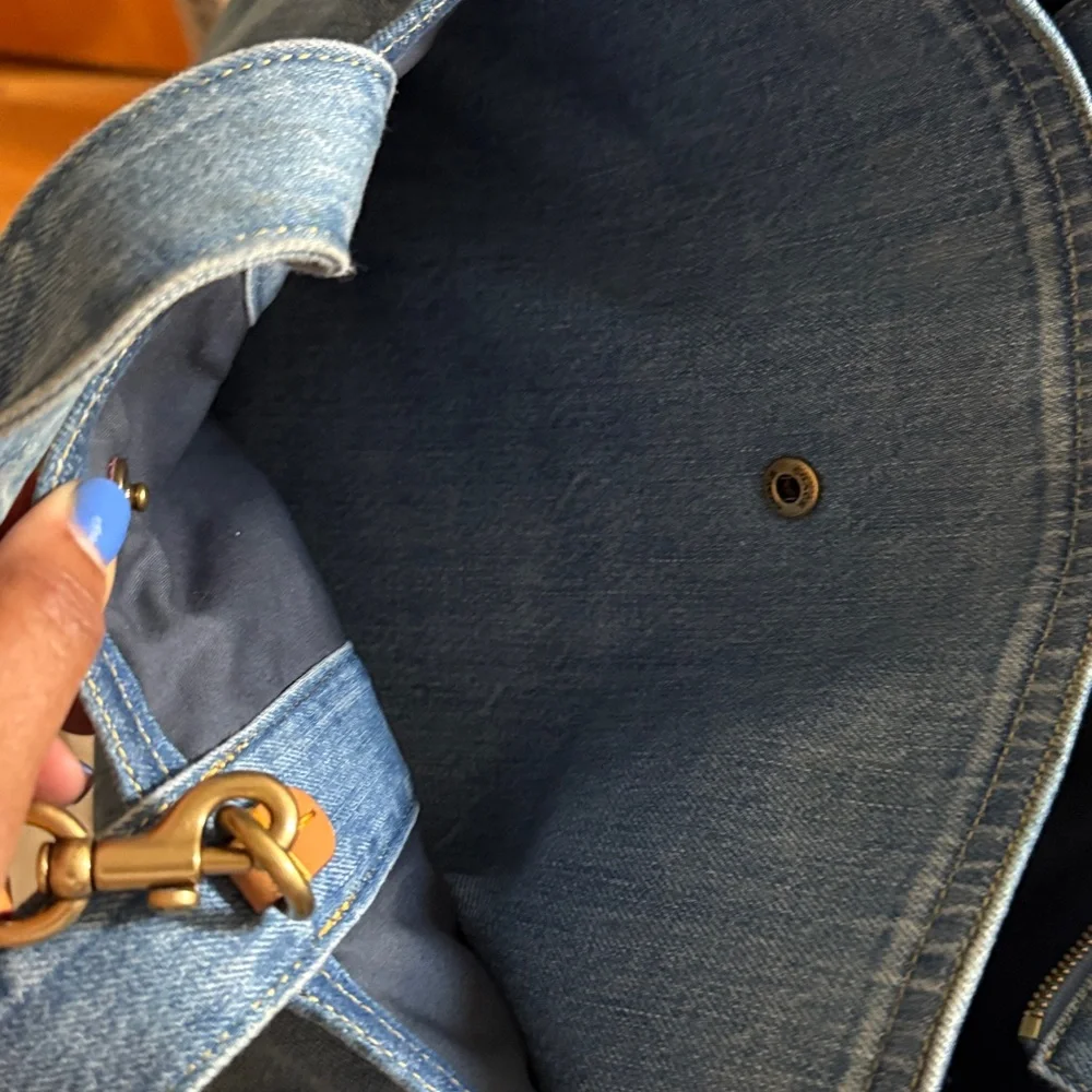 Coach Denim Blue Tote Bag - Picture 9 of 15